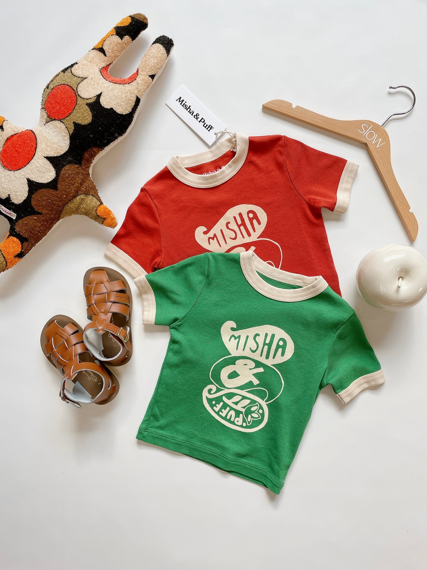 +Misha&Puff+ Groovy Paisley Ringer Tee - Bottle Green