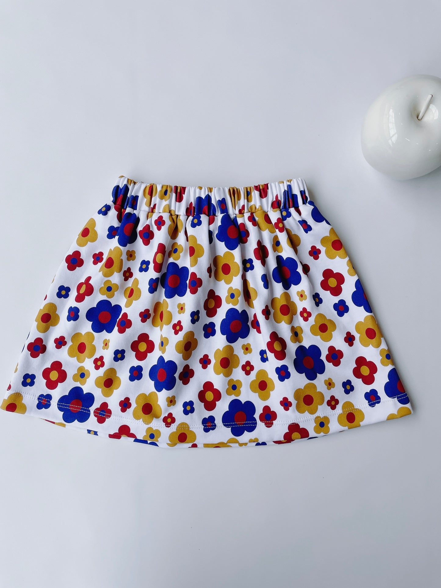 +Kalinka+ Flower Skirt - Natural/Blue