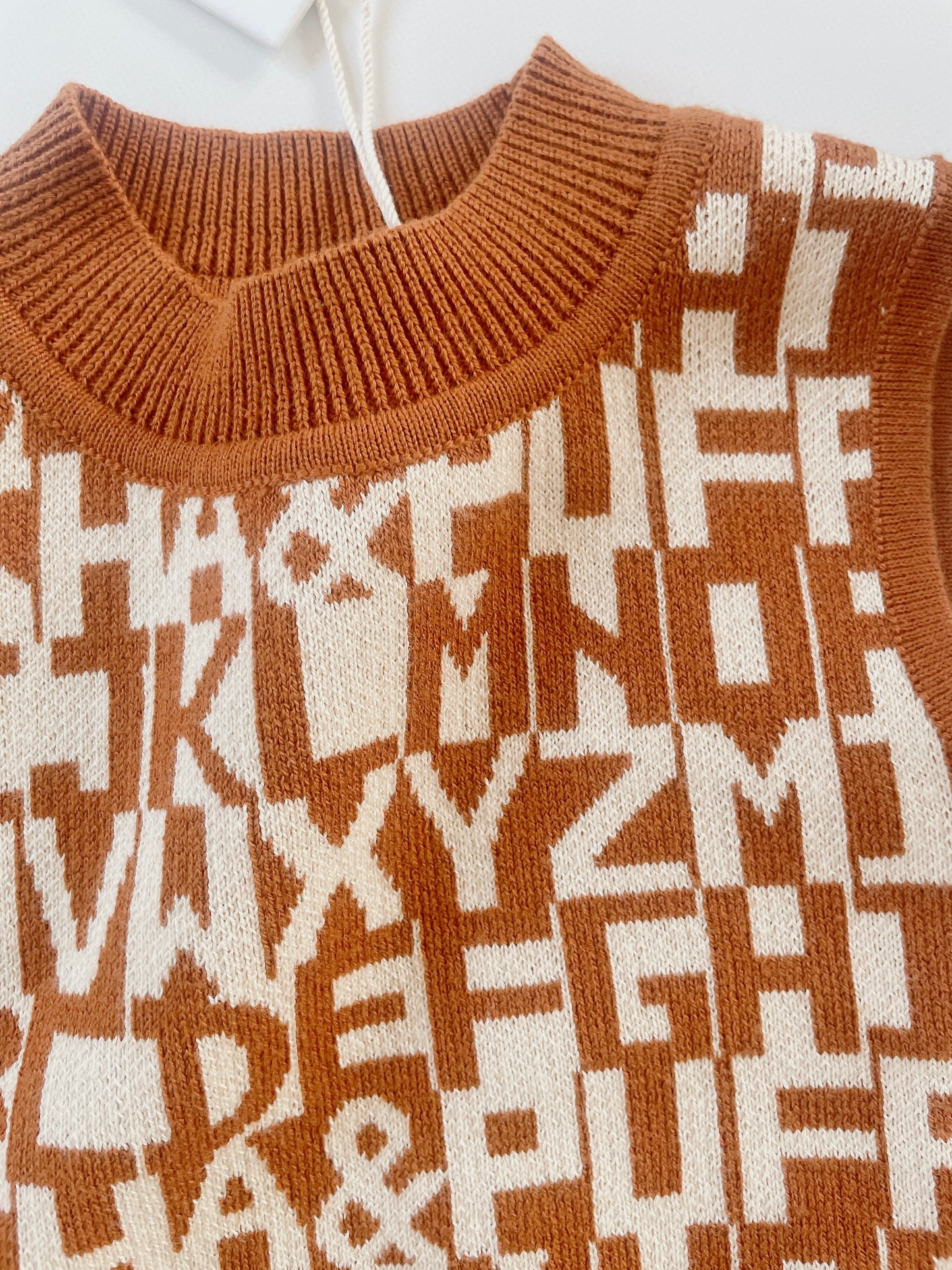 +Misha&Puff+ Mock Neck Shell - Acorn Alphabet