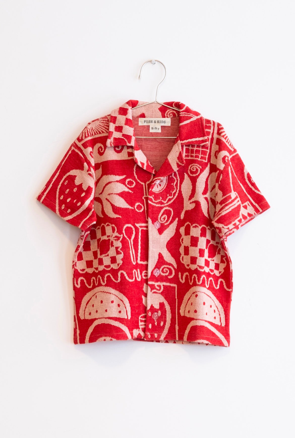 +FISH&KIDS+ Towel Shirt - Red/White