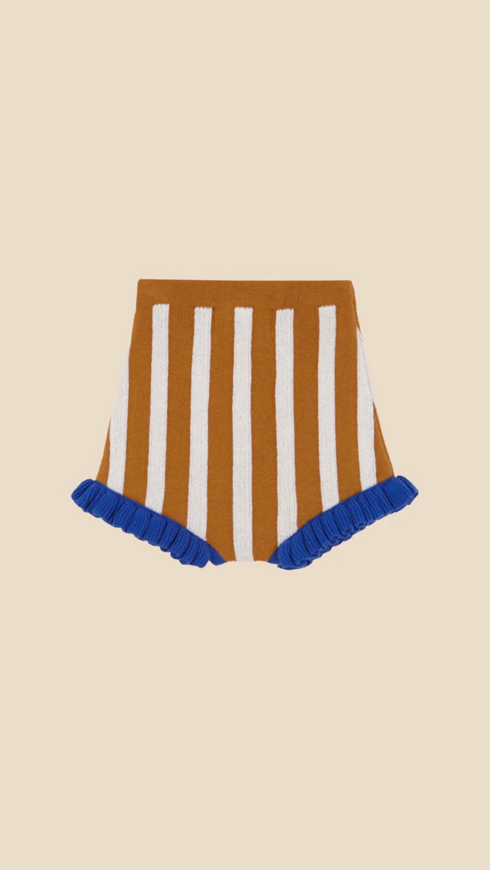 +Birinit Petit+ Caramel jacquard knit bloomer