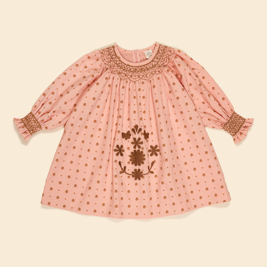 +Apolina+ CECE SMOCK DRESS - MEADOW CALICO RIBBON