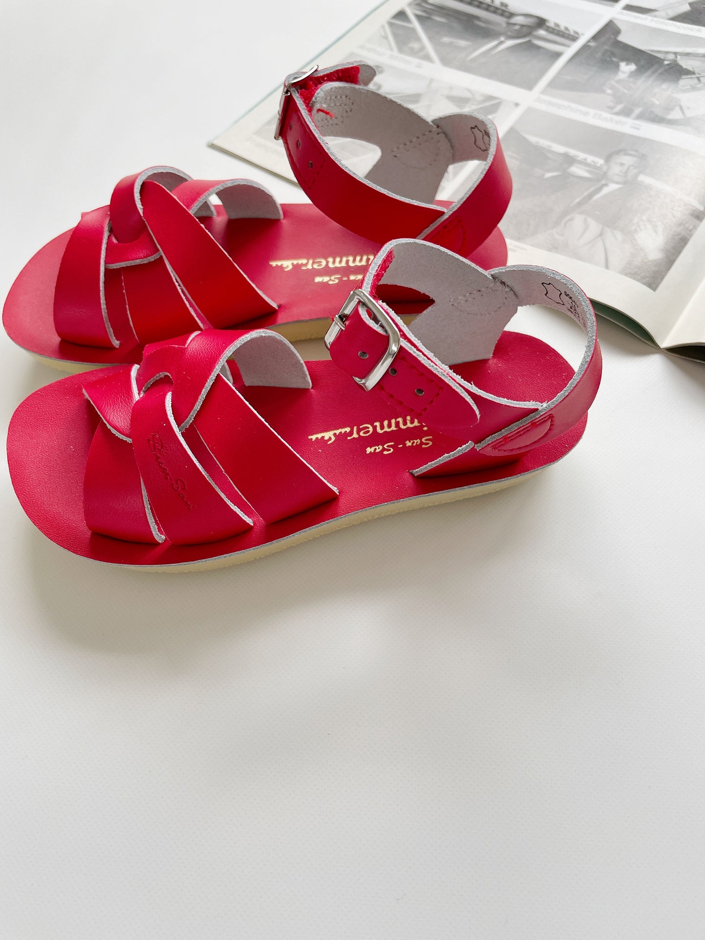 +Salt Water Sandals+ swimmer - red【8004】