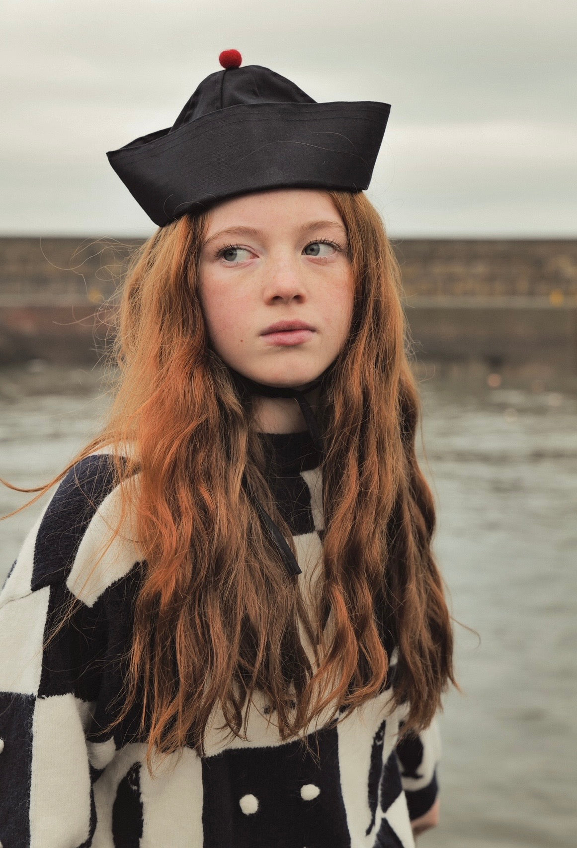 +FISH&KIDS+ FISH PATCHWORK KNIT