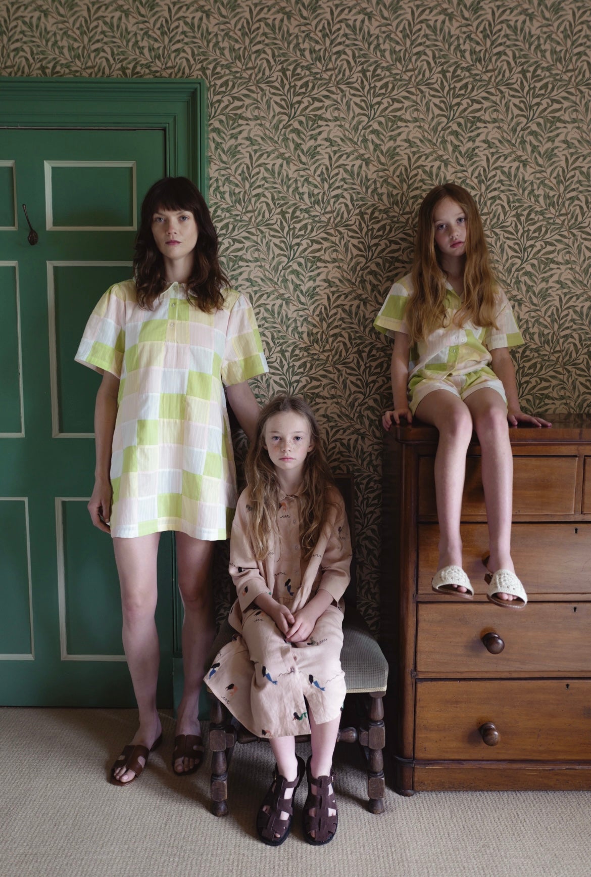 +FISH&KIDS+ ALLOVER EMBROIDERY MERMAID DRESS