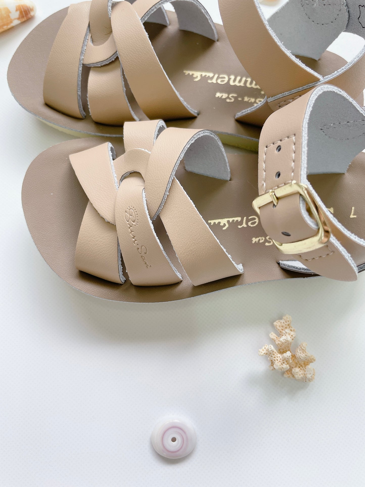 +Salt Water Sandals+ swimmer - latte【8023】