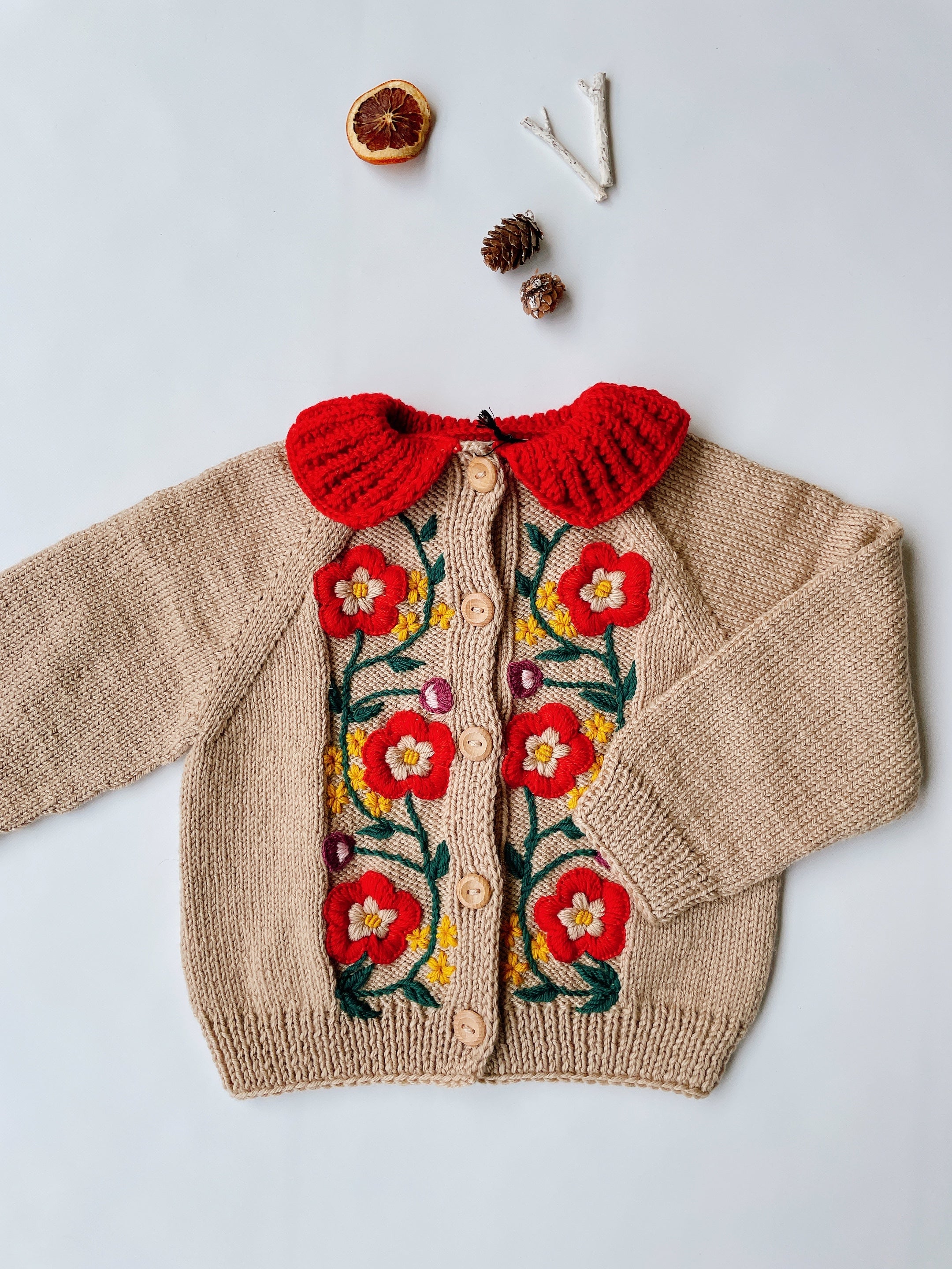 Kalinka+ Olivia Cardigan - Sand – slow. editions