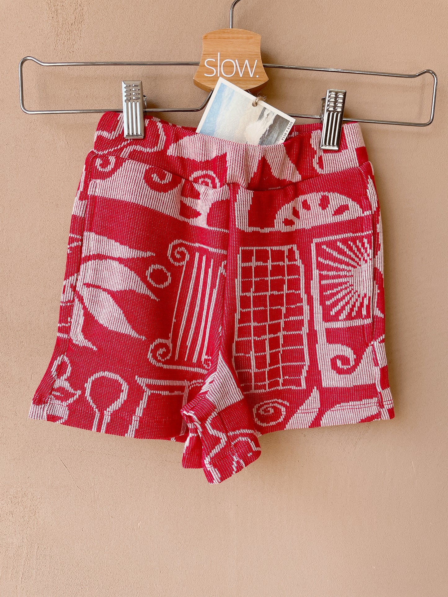 +FISH&KIDS+ Towel Short - Red/White