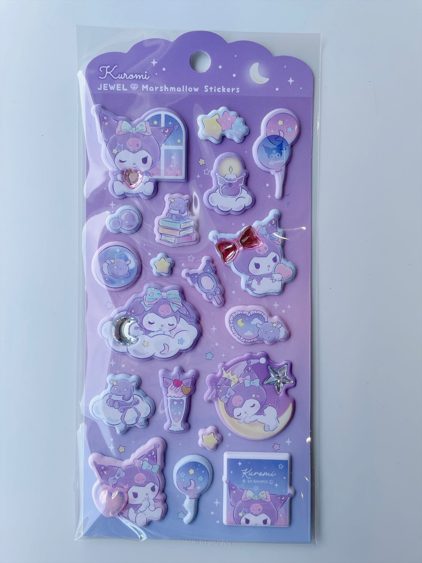 +Sanrio+ Jewel Marshmallow stickers | KUROMI