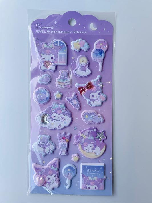 +Sanrio+ Jewel Marshmallow stickers | KUROMI