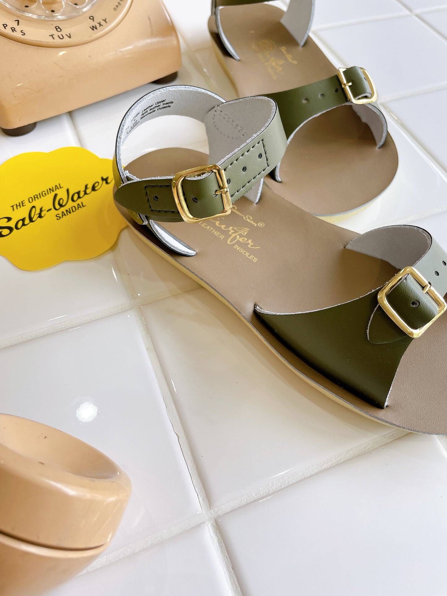 +Salt Water Sandal+ surfer - olive【1716V】