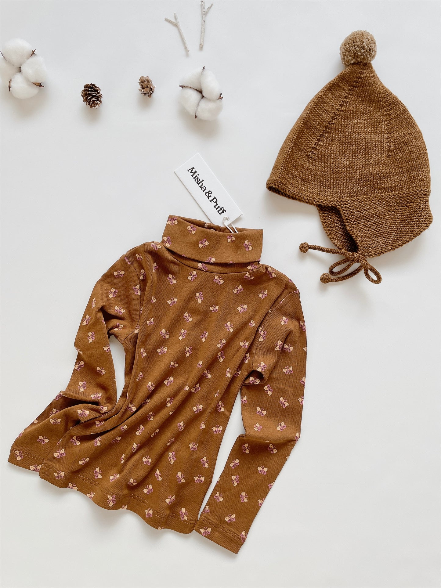 +Misha&Puff+ TURTLENECK | NUTMEG MARIPOSA