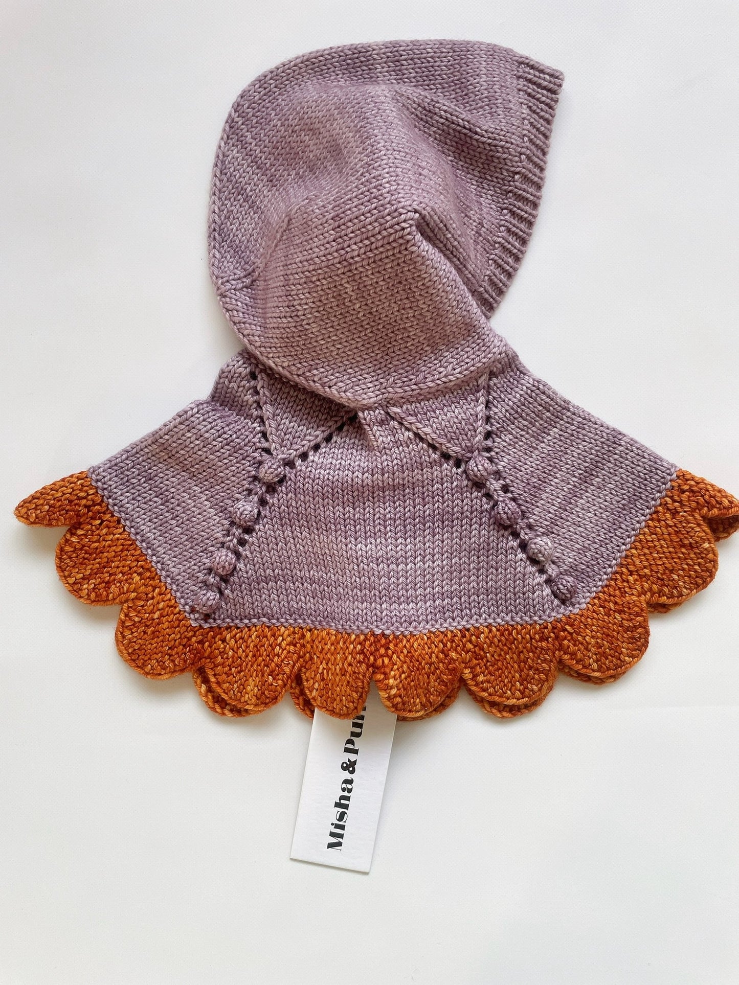 Misha&Puff+ Scallop Capelet - Periwinkle – slow. editions