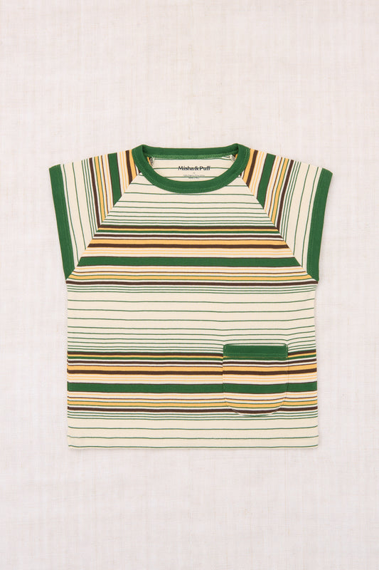+Misha&Puff+ Muscle Tee - Lawn Patio Stripe