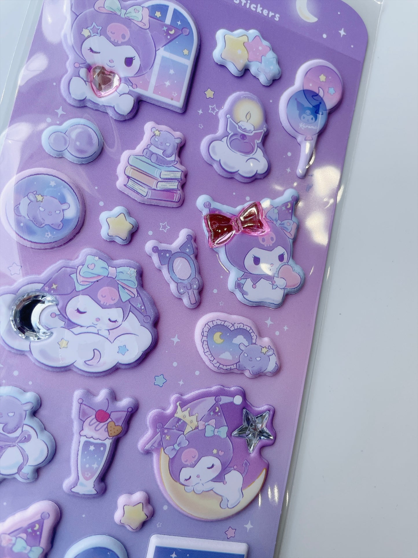 +Sanrio+ Jewel Marshmallow stickers | KUROMI