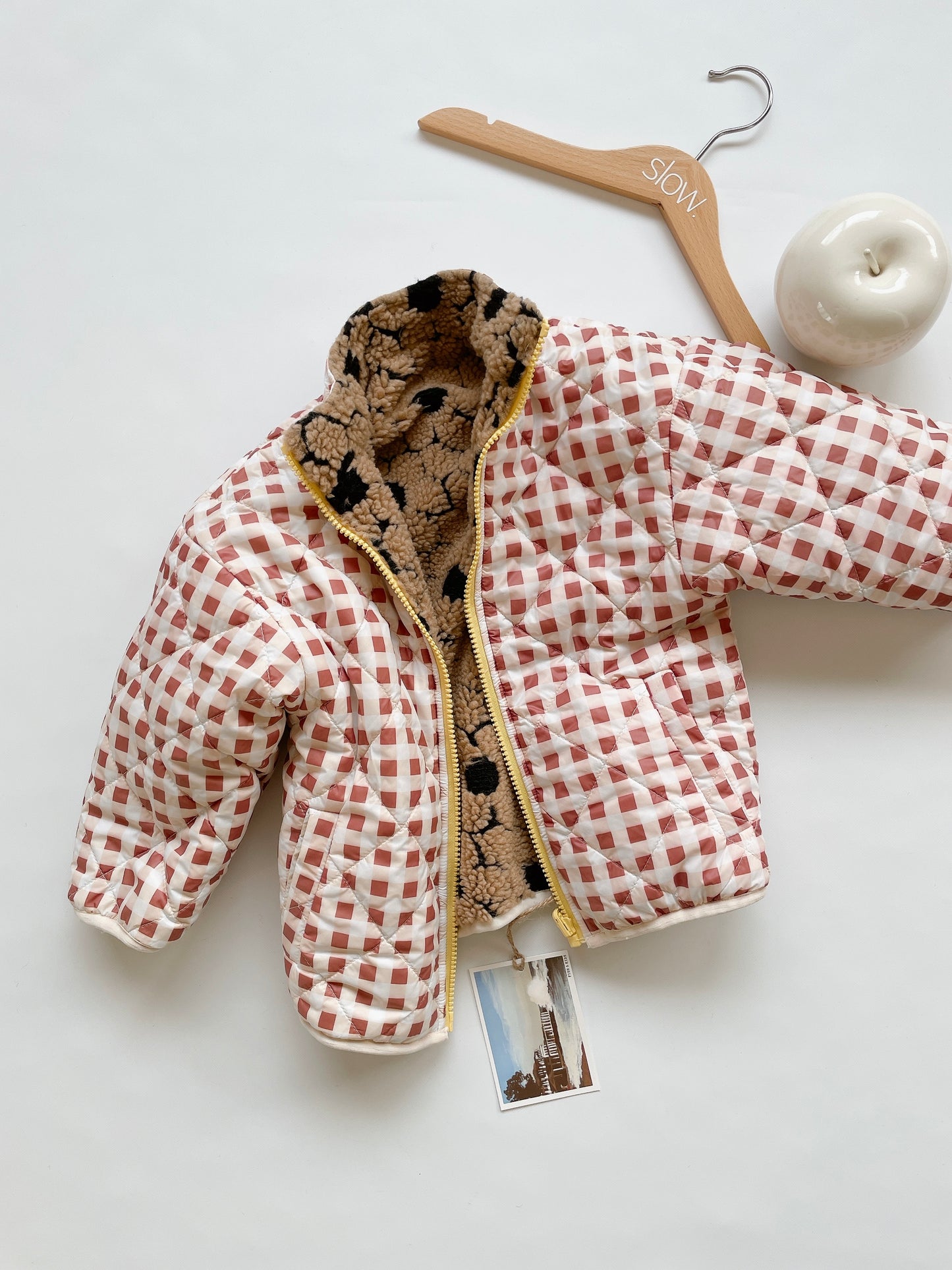 FISH&KIDS 花柄ボアジャケット リバーシブル　4-5y FISH&KIDS+ TEDDY BEAR REVERSIBLE JACKET – slow. editions