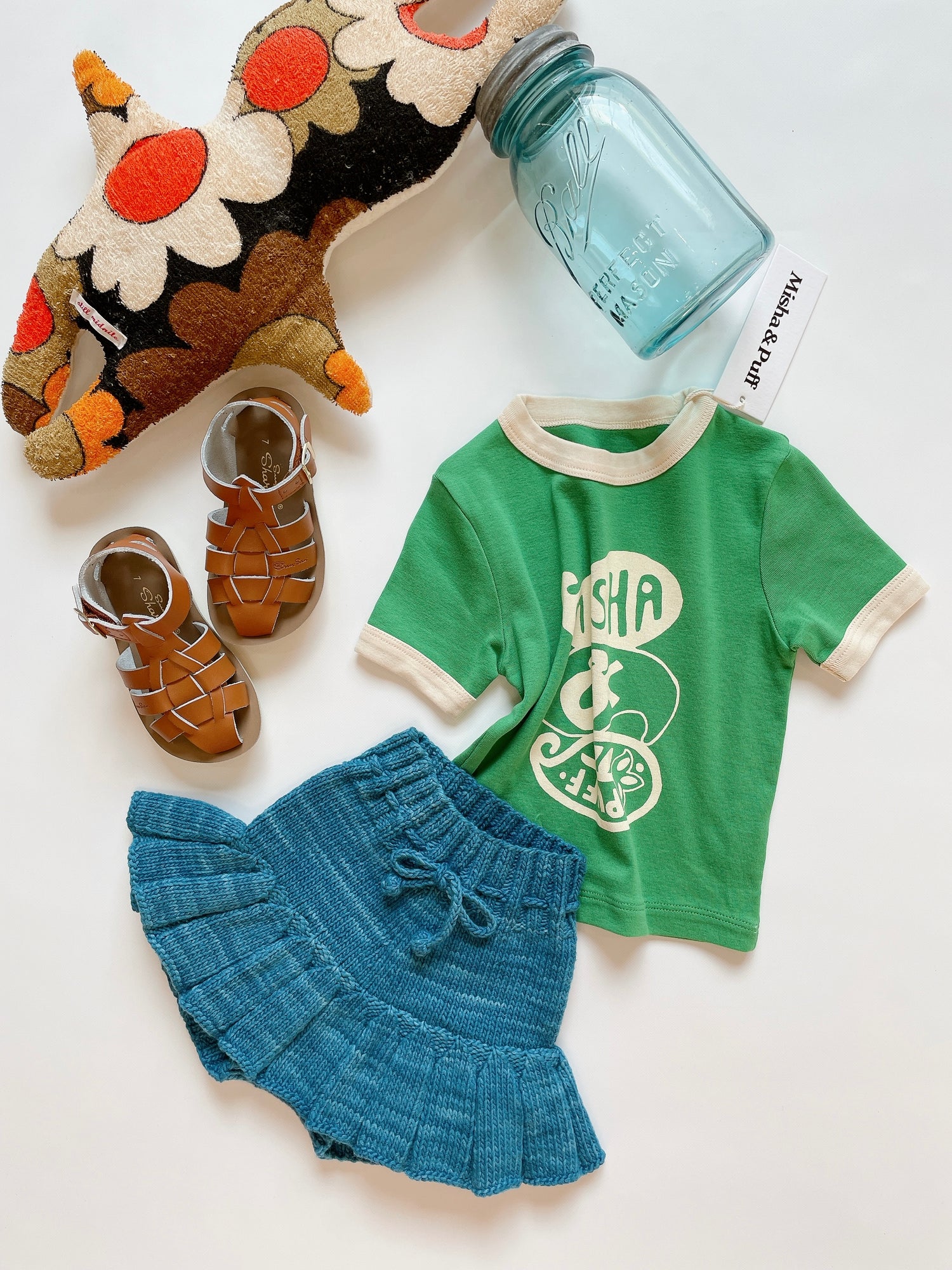 Misha&Puff+ Groovy Paisley Ringer Tee - Bottle Green – slow