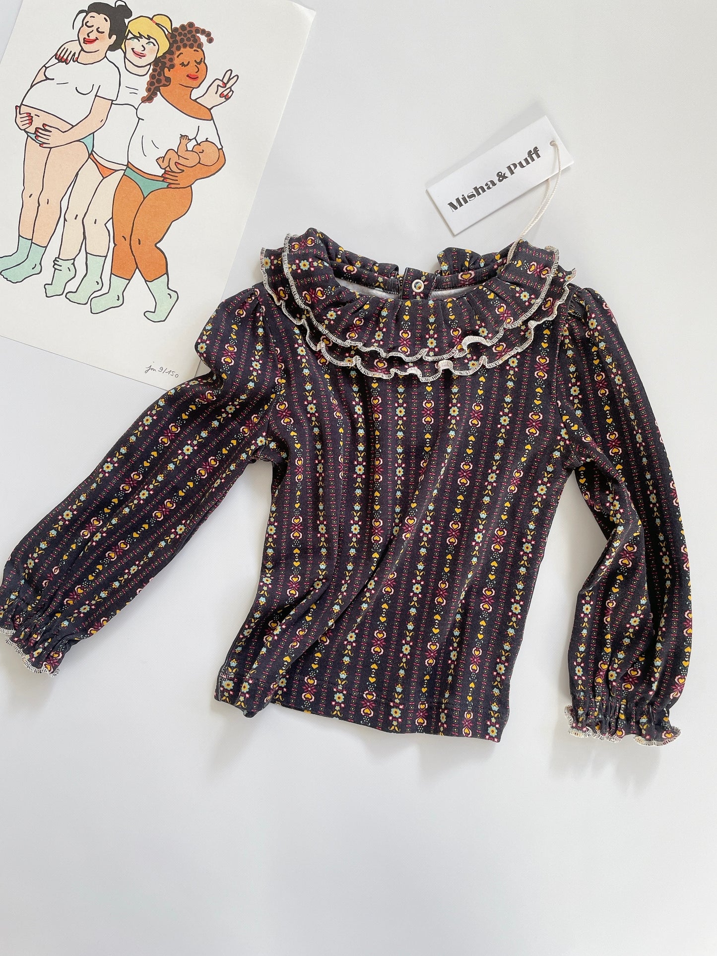 +Misha&Puff+ Peggy top - licorice bohemia