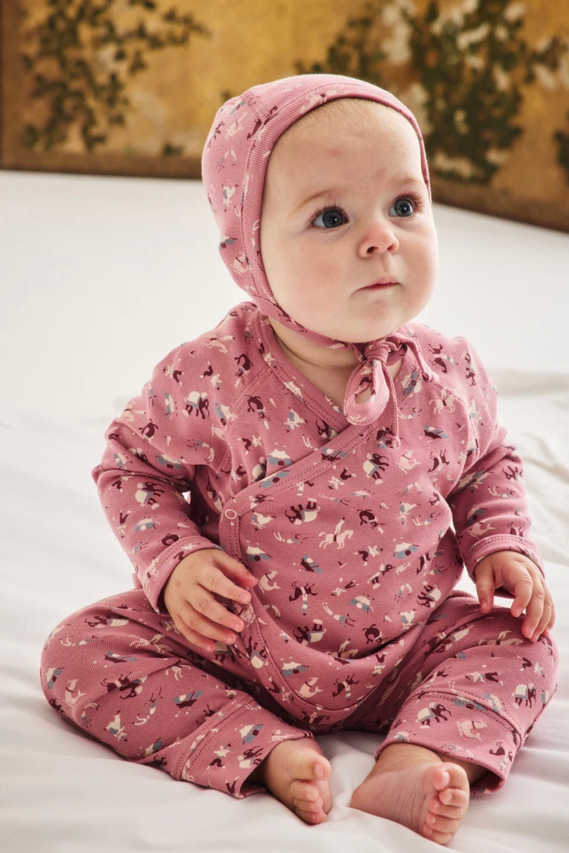 +Misha&Puff+ BABY BONNET | ANTIQUE ROSE CIRCUS