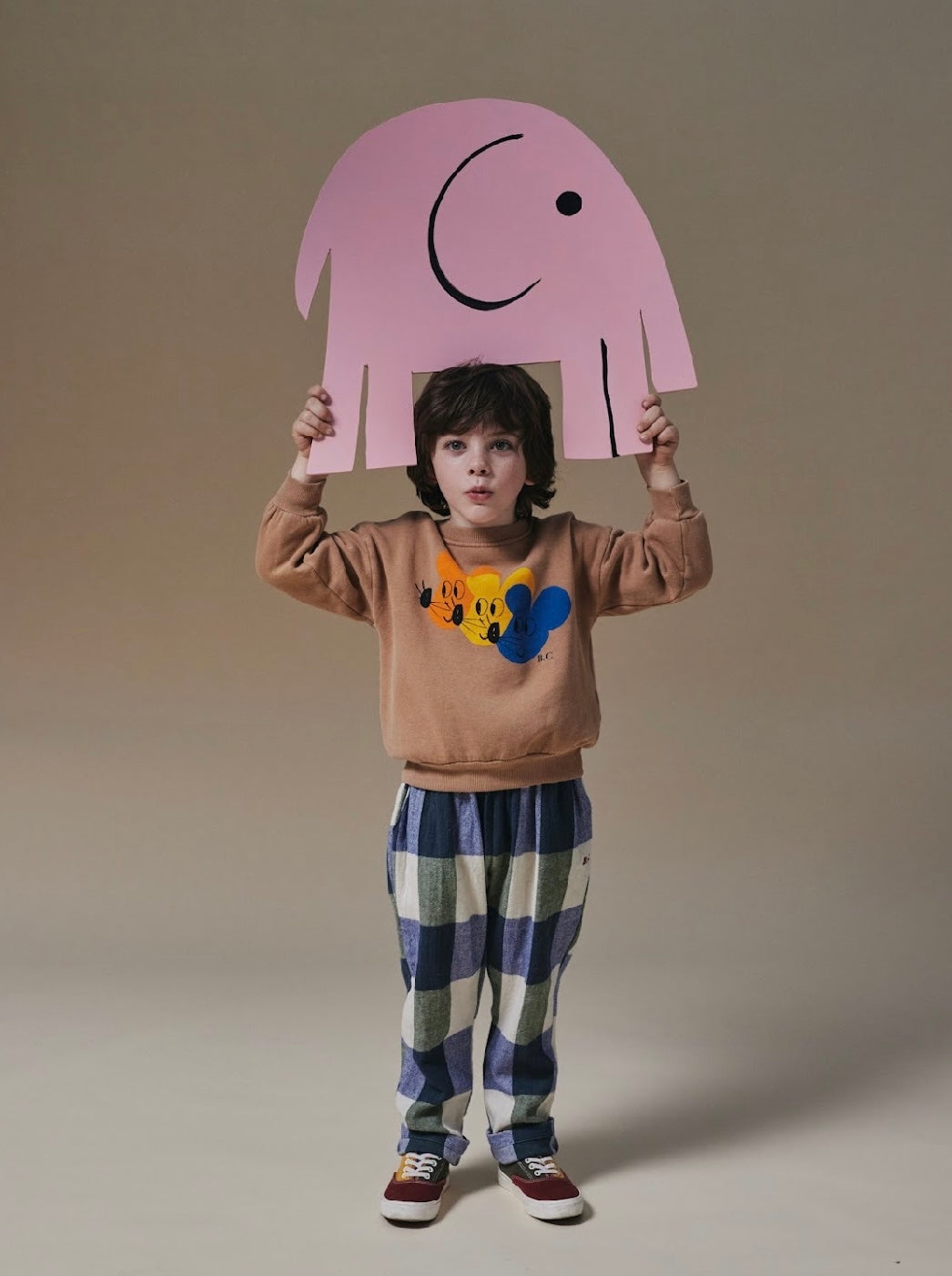 +Bobo Choses+ Plaid Check jacquard pants | 2-3y