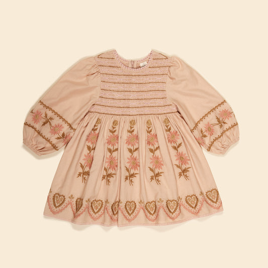 +Apolina+ PENNY SMOCK DRESS - PINK BEIGE