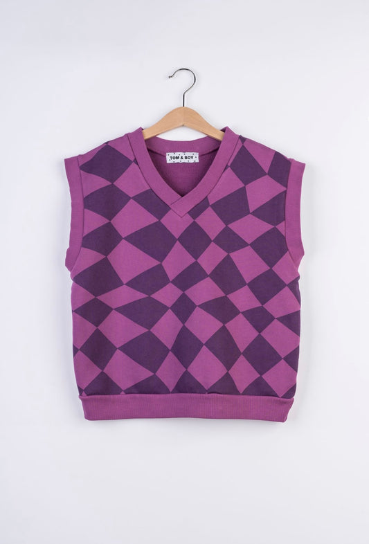 +Tom & Boy+ UNIQUE CHECKER BOARD VEST