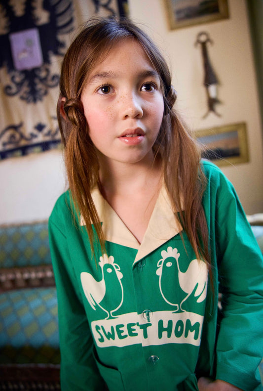 +FISH&KIDS+ SWEET HOME SHIRT - green