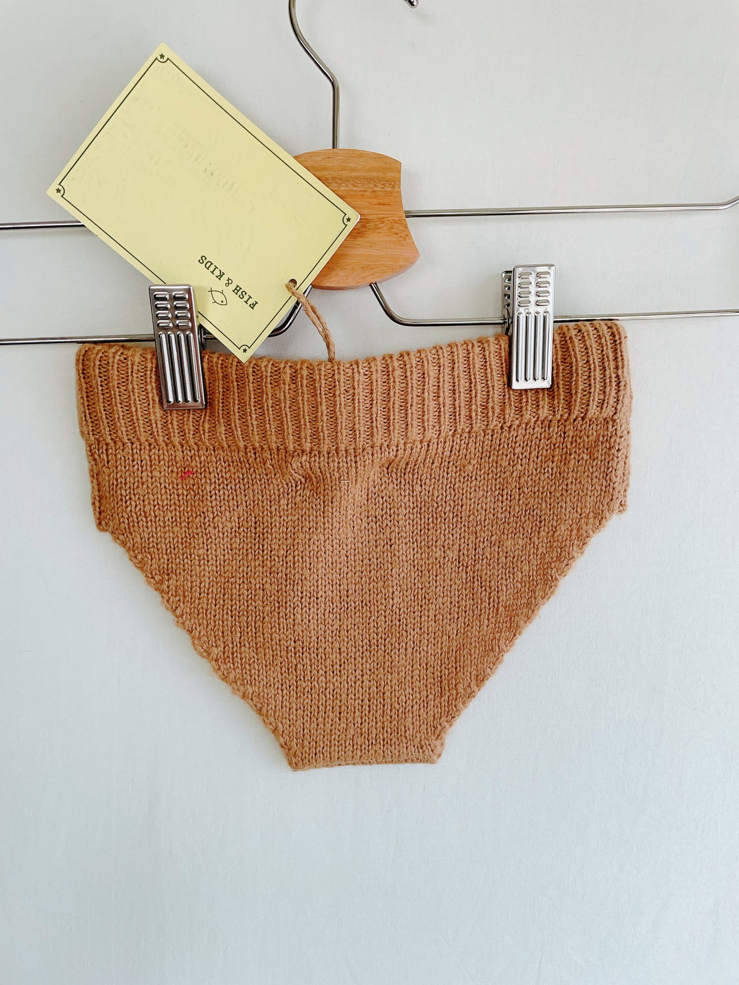 +FISH & KIDS+ Camel Pantie with Embroidered Flowers | 4-5Y