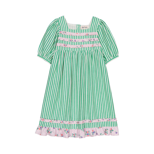 +hello Simone+ Martina dress Green Stripes