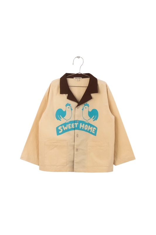 +FISH&KIDS+ SWEET HOME SHIRT - beige