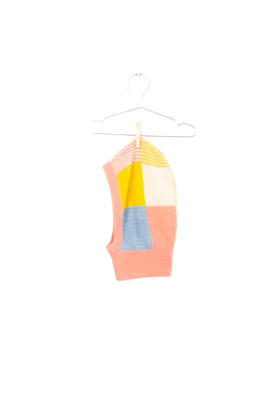 +FISH&KIDS+ PATCHWORK PASTEL BALACLABA