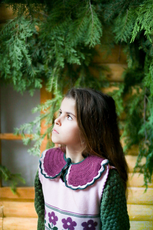 +Kalinka+ Peony Collar - Plum