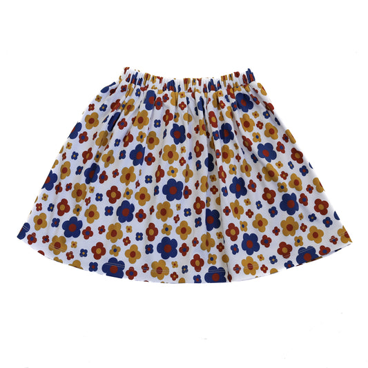 +Kalinka+ Flower Skirt - Natural/Blue