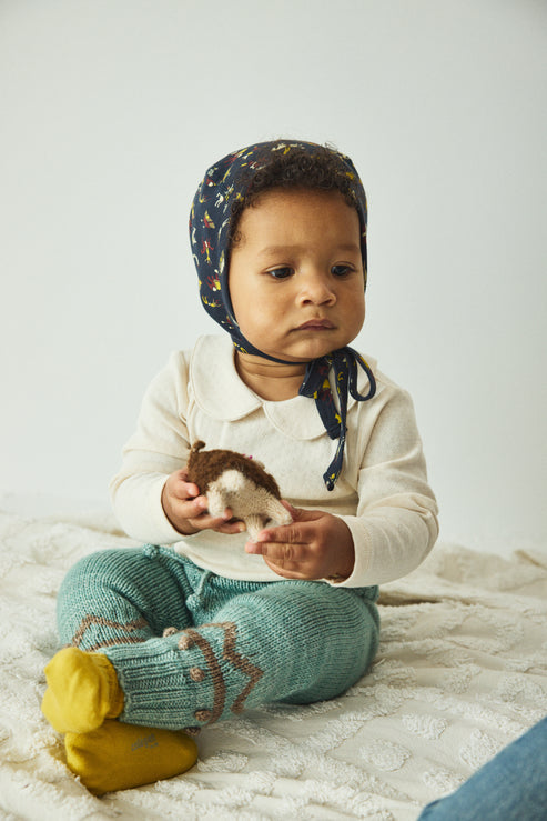 +Misha&Puff+ Baby Pima Bonnet - Ink Circus