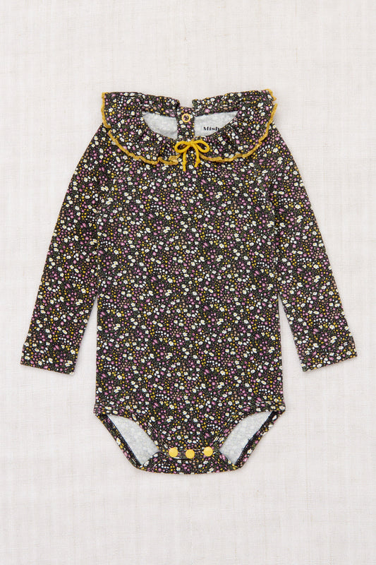 +Misha&Puff+ Pattie onesie - Carbon Periwinkle Mini Floral