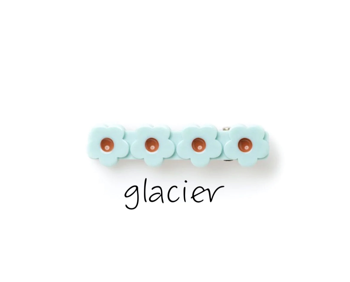 +Wunderkin Co.+ Flower hair clip | glacier