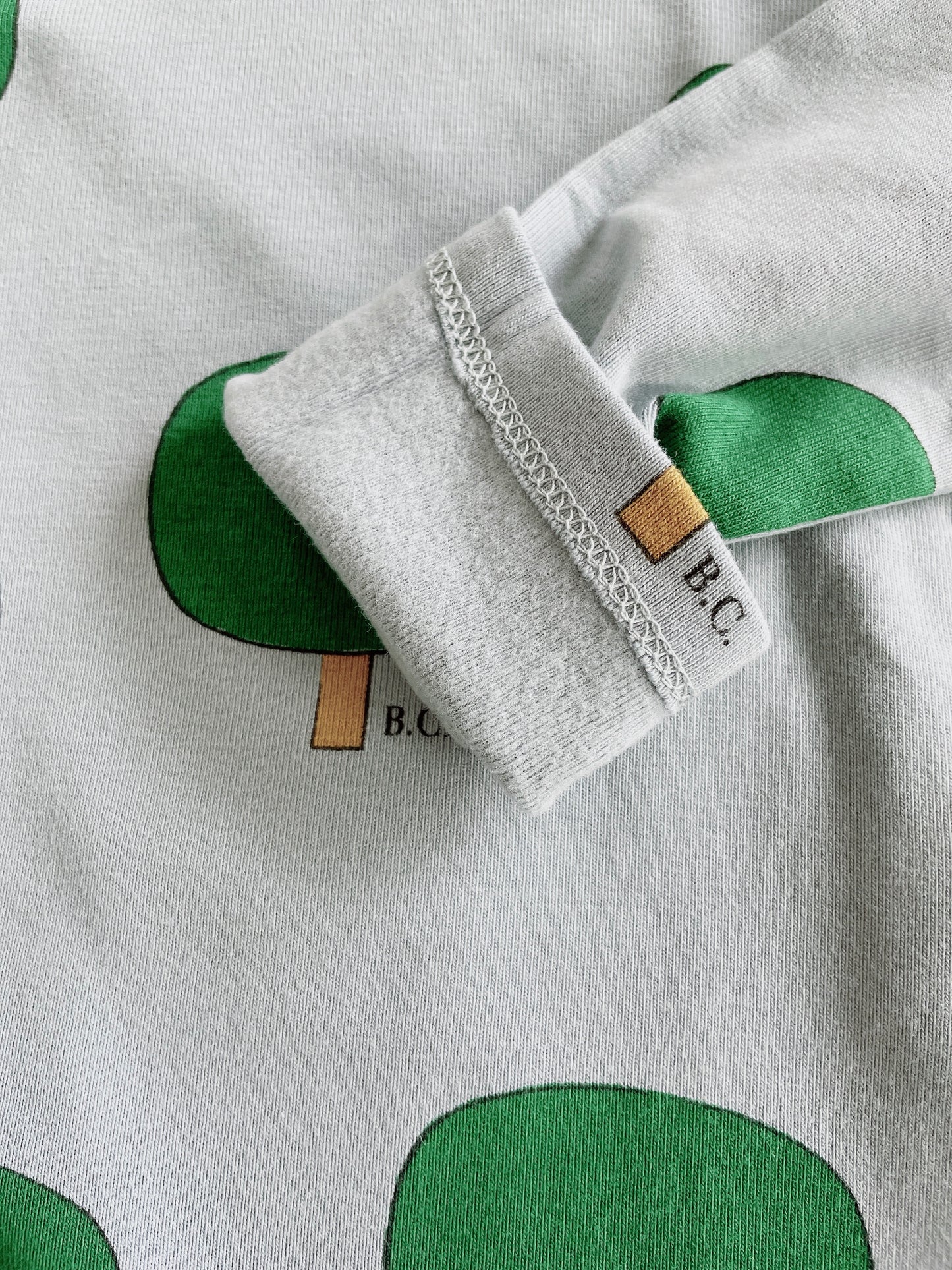 +Bobo Choses+ Green Tree all over turtle neck T-shirt