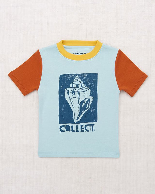 +Misha&Puff+ Collect Ringer Tee - Sky | 3y