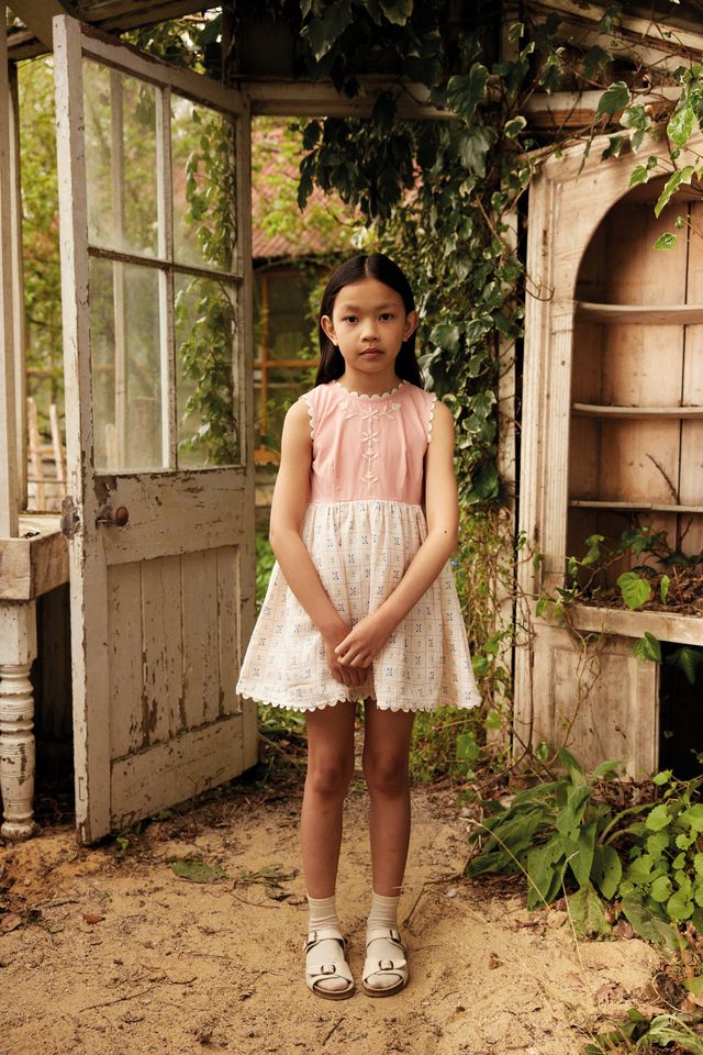 +Apolina+ LOLA DRESS | ROSEPANEL CREAM/PEONY