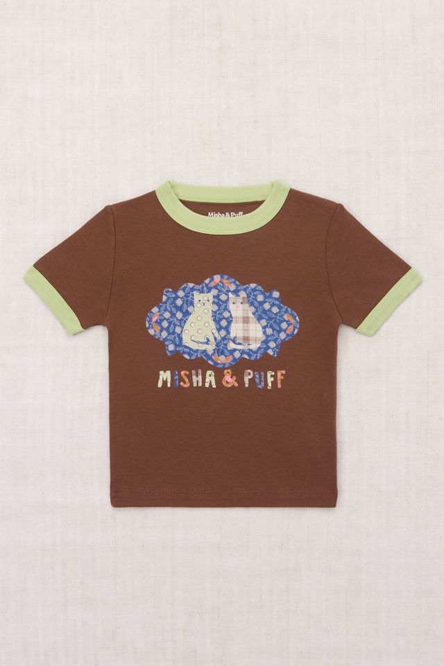 +Misha&Puff+ BARN CATS COLLAGE RINGER TEE | COLA