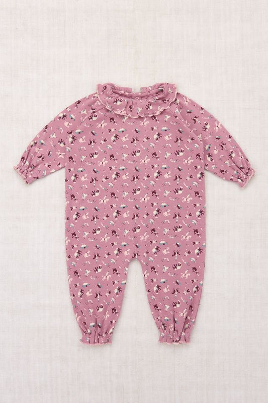 +Misha&Puff+ BABY PIERROT ONESIE | ANTIQUE ROSE CIRCUS