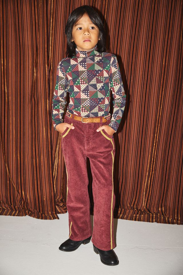 +Misha&Puff+ Turtleneck - Madder Root Patchwork