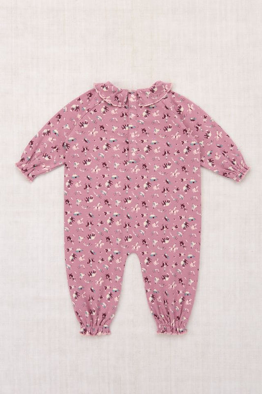 +Misha&Puff+ BABY PIERROT ONESIE | ANTIQUE ROSE CIRCUS
