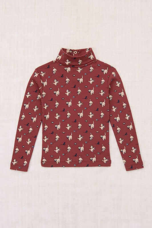 +Misha&Puff+ Turtleneck - Madder Root Cat & Mouse
