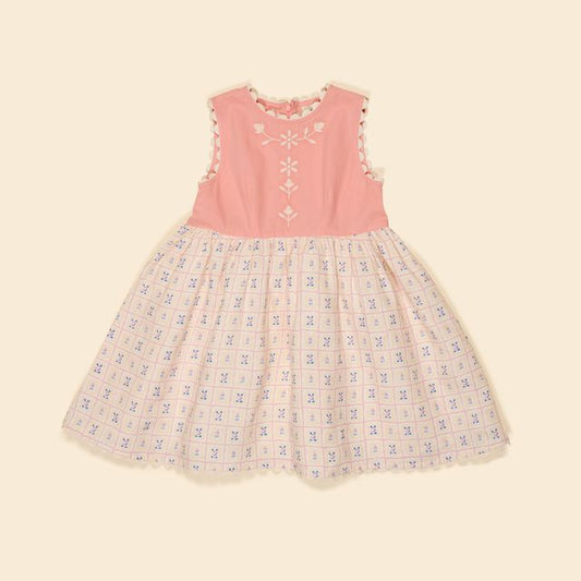+Apolina+ LOLA DRESS | ROSEPANEL CREAM/PEONY