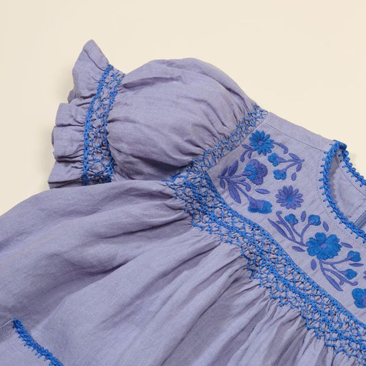 +Apolina+ DORA DRESS | BLUE-LILAC