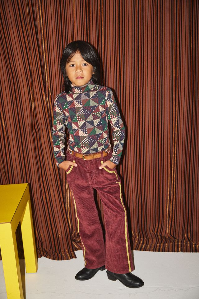 +Misha&Puff+ Turtleneck - Madder Root Patchwork