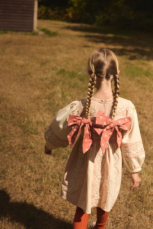 +Apolina+ WILMA DRESS | DRIED ROSE/CREAM