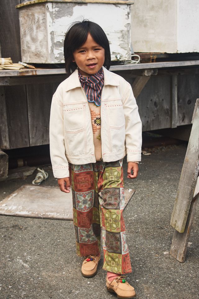+Misha&Puff+ Camp Pant - Chili Spice Cross Stitch