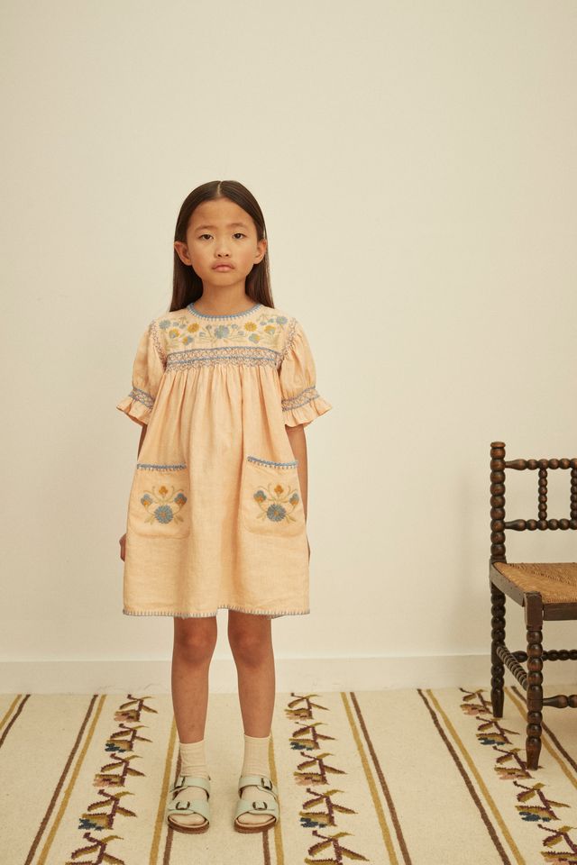 +Apolina+ DORA DRESS | Satin Pink